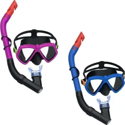 SET MASCHERA SNORKELING DOMINATOR 7-14ANNI 2 COLORI ASSORTITI MARE PISCINA 24070