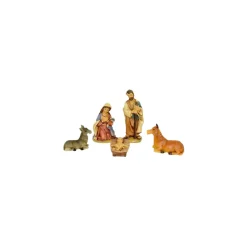 SET NATIVITA' PER PRESEPE NAPOLETANO NATALE STATUINE PRESEPI IN PLASTICA 5CM