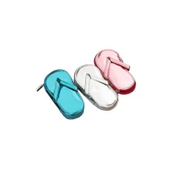 SET PER MANICURE E PEDICURE 5 PEZZI FLIP FLOP IN ASTUCCIO PVC BEACH SLIPPER