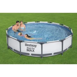 SET PISCINA FUORI TERRA ROTONDA STEEL PRO MAX 366X76CM 6473LT POMPA FILTRO 56416