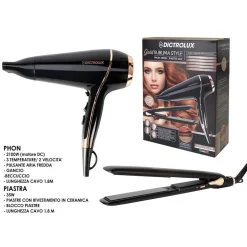 SET PROFESSIONALE ASCIUGACAPELLI PHON 2100 W + PIASTRA PER CAPELLI LISCIANTE 35 W