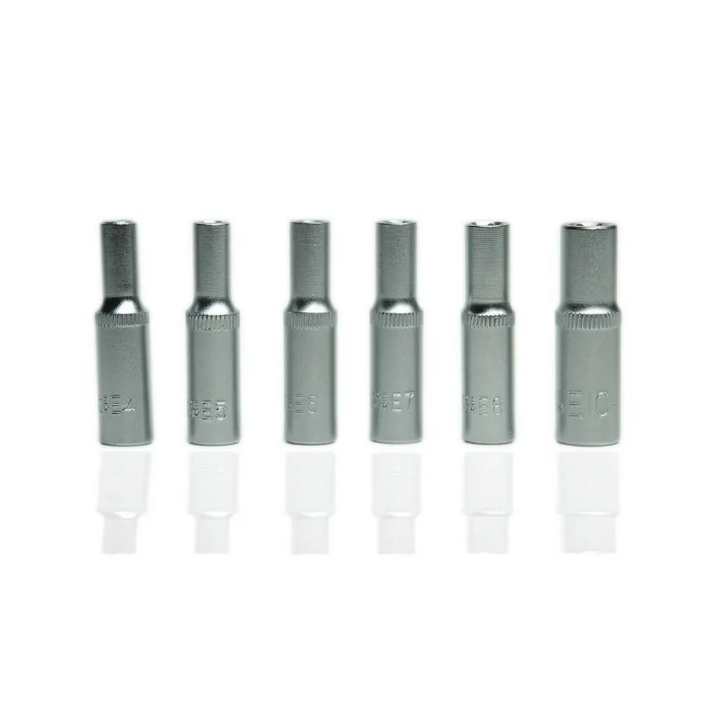 SET 7PZ 6 CHIAVI BUSSOLA TORX 1/4" SCANALATI STRISCIA CLIP MILLERIGHE CHIAVINO