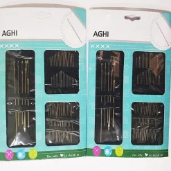 SET 110PZ. AGHI DA CUCITO VARIE MISURE FORMATI SARTA FAI DA TE VIAGGIO PER LANA COTONE