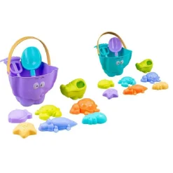 SET 10PZ ATTREZZI GIOCHI SPIAGGIA MARE SABBIA PALA SECCHIELLO PER BAMBINI 6558012