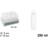 SET 20PZ BOTTIGLIE DOSATORE PLASTICA BECCUCCIO PER SALSE CONDIMENTI 250ML 102771
