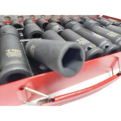 SET 35PZ BUSSOLE BOCCOLE ESAGONALI PER PISTOLA AVVITATORE PNEUMATICO 1/2