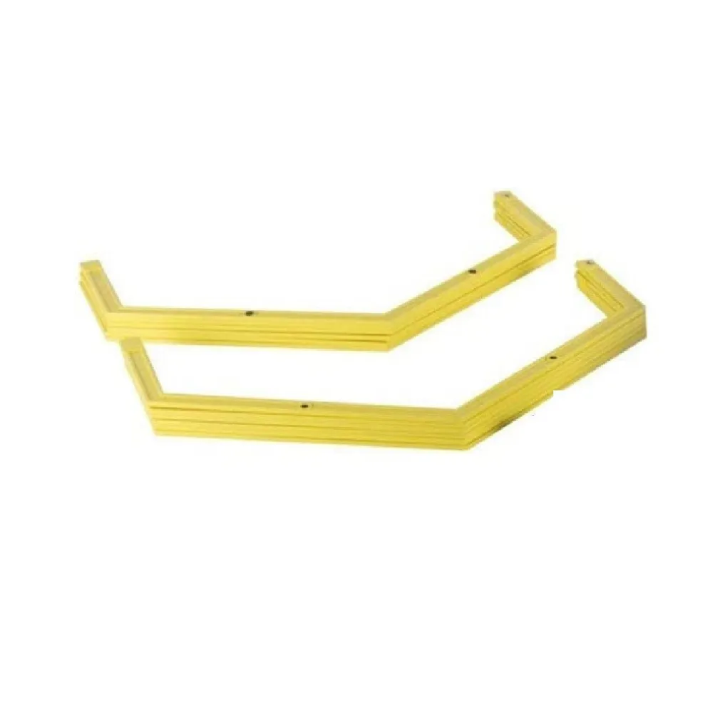 SET 6PZ CERCHI ESAGONALI PER ALLENAMENTO AGILITÀ ESERCIZI PALESTRA OSTACOLI 40CM