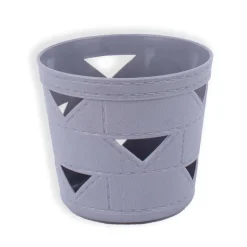 SET 3PZ CESTO CESTINO PORTAOGGETTI ORGANIZZATORE TONDO 10X10X9CM ASSORTITI 10711