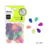 SET 30PZ CLIPS FLUO COLORATE IN PVC ACCESSORI PER RAGGI RUOTE BICICLETTA XC-1617