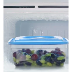 SET 21PZ CONTENITORI CON COPERCHI PER ALIMENTI IN PLASTICA TRASPARENTI IMPILABILI MICROONDE