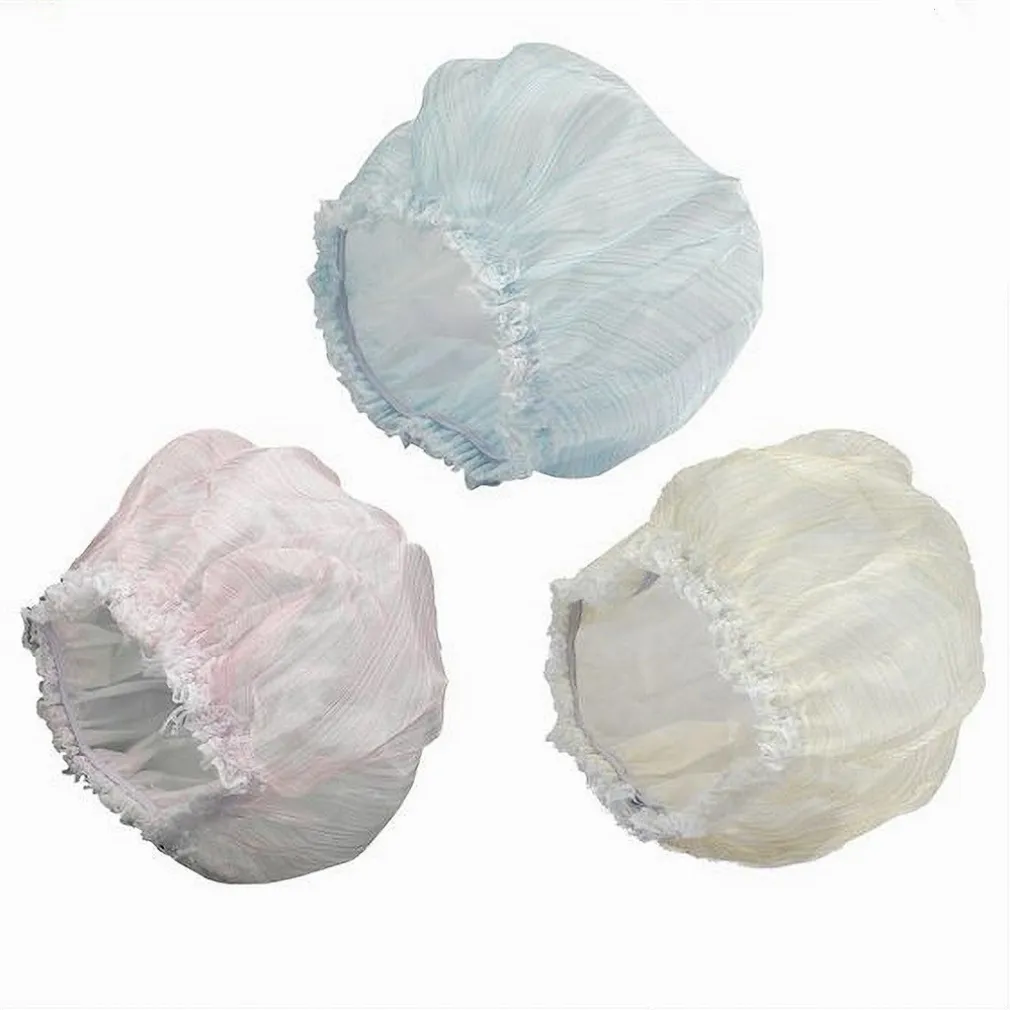 SET 2PZ CUFFIE CUFFIA PER DOCCIA BAGNO ELASTICO PROTEGGE CAPELLI COLORATI 59707