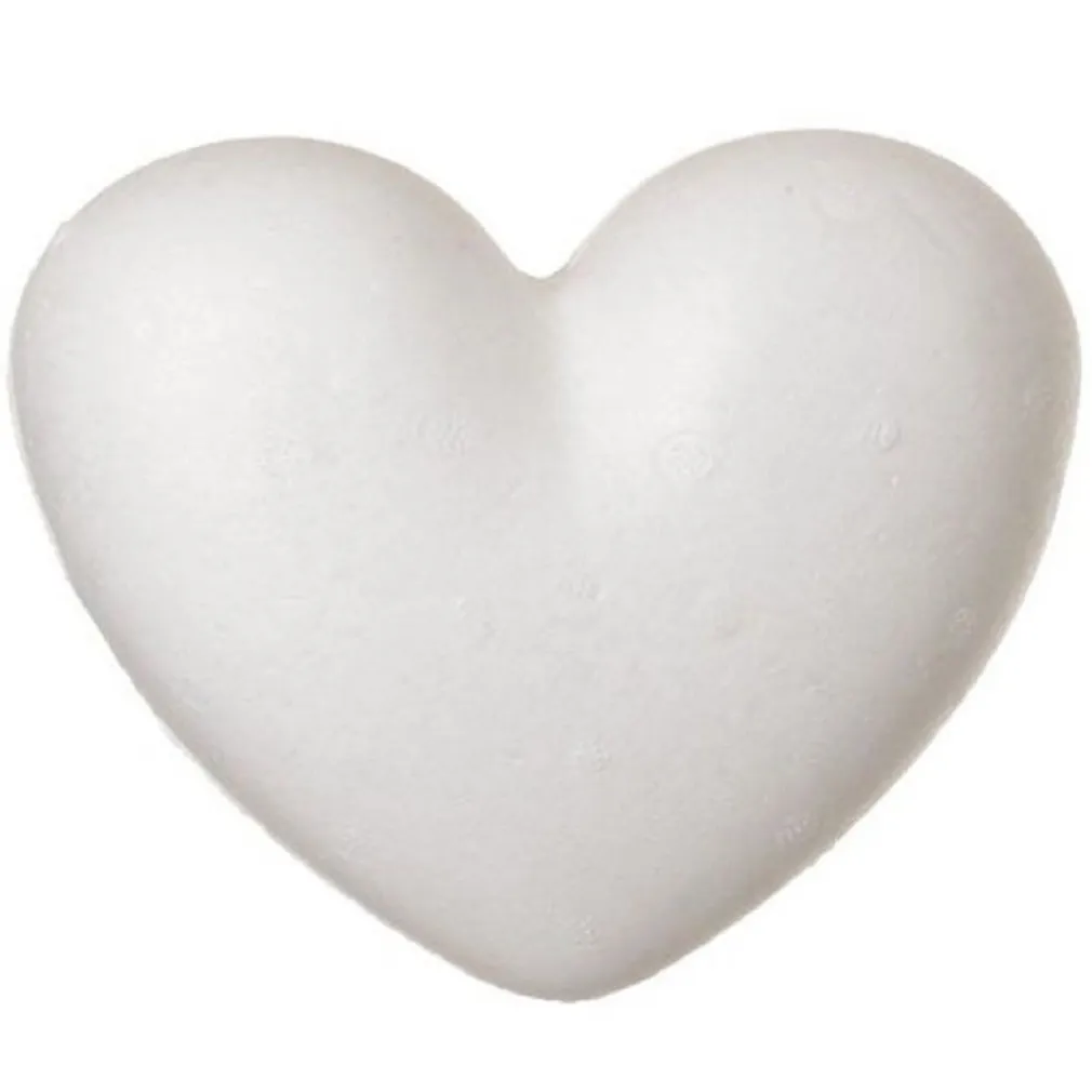 SET 6PZ CUORI CUORE IN POLISTIROLO 10 CM DECOUPAGE DECORARE SAN VALENTINO 198917