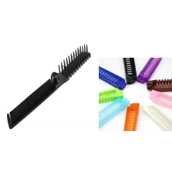 SET 2PZ DOPPIO PETTINE 2IN1 CAPELLI PIEGHEVOLE DISTRICANTE DENTATA DRITTO SPAZZOLA