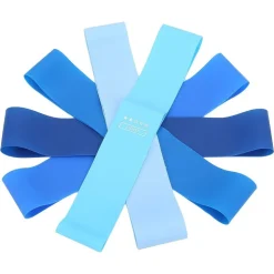 SET 5PZ FASCE ELASTICHE RESISTENZA FITNESS IN LATTICE VARI ESERCIZI YOGA PALESTRA