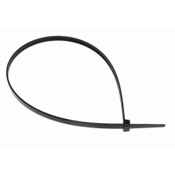 SET 100PZ FASCETTE SERRACAVO AUTOBLOCCANTI IN NYLON NERO 4.8MM X 350 MM 48-350-N