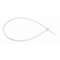 SET 100PZ FASCETTE SERRACAVO AUTOBLOCCANTI IN NYLON BIANCO 4.8 X 300MM 48-300-B