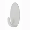 SET 3PZ GANCI APPENDINI ADESIVI OVALI PARETE CASA CUCINA BAGNO ATTACCAPANNI 59677