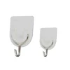 SET 5PZ GANCIO ATTACCAPANNI ADESIVO BIANCO PARETE LEGNO PORTE FASHION HOOK 59671