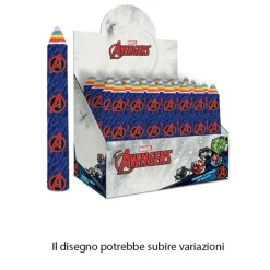 SET 24PZ GOMMA PER CANCELLARE A FORMA DI MATITA GIGANTE AVENGERS REGALO BAMBINI 960931