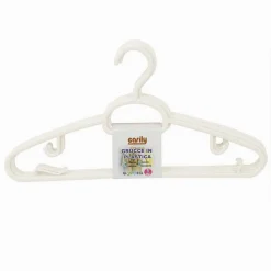 SET 5PZ GRUCCE IN PLASTICA STAMPELLE APPENDIABITO PANTALONI GIACCHE BIANCO 79324