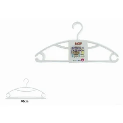 SET 5PZ GRUCCE STAMPELLE APPENDIABITI IN PLASTICA BIANCA VESTITI PANTALONI 87683