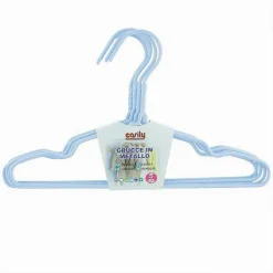 SET 5PZ GRUCCE STAMPELLE APPENDIABITO IN METALLO AZZURRO VESTITI PANTALONI 87692