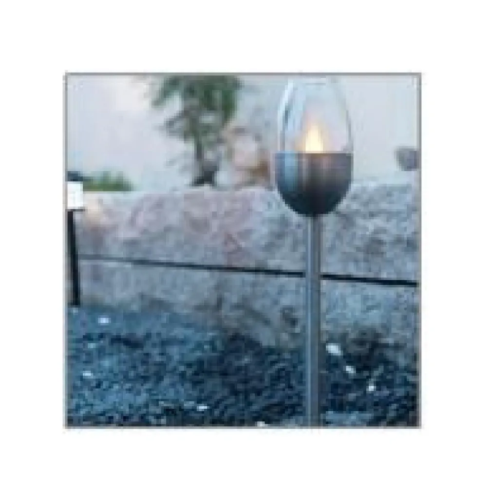 SET 12PZ LAMPADA A LUCE SOLARE LED 38 CM CON PICCHETTO DA GIARDINO TORCE 2002998