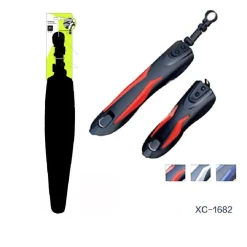 SET 2PZ PARAFANGO IN PVC ANTERIORE POSTERIORE UNIVERSALE BICI BICICLETTA XC-1682