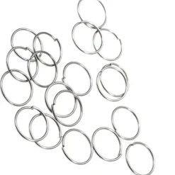 SET 3PZ. PIERCING ORECCHINI NASO 1CM CERCHIETTO ARGENTO 925 STERLING ORECCHINO