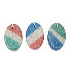 SET 3PZ PIETRA POMICE OVALE TRICOLORE NATURALE CURA PIEDI CALLI CHIROPODIA 79289