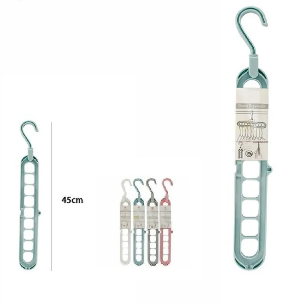 SET 2PZ PORTA GRUCCE APPENDIABITI SALVASPAZIO ORGANIZER ARMADIO APPENDINI GANCIO