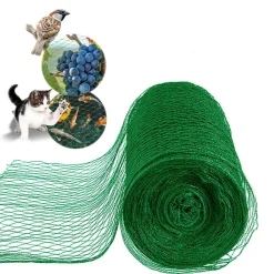 SET 2PZ RETE IN POLIETILENE ANTI ANIMALI MAGLIA 1X10MT VERDE PROTEZIONE PIANTE ORTO 134613