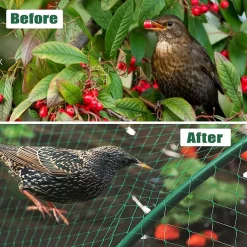 SET 2PZ RETE IN POLIETILENE ANTI ANIMALI MAGLIA 1X10MT VERDE PROTEZIONE PIANTE ORTO 134613