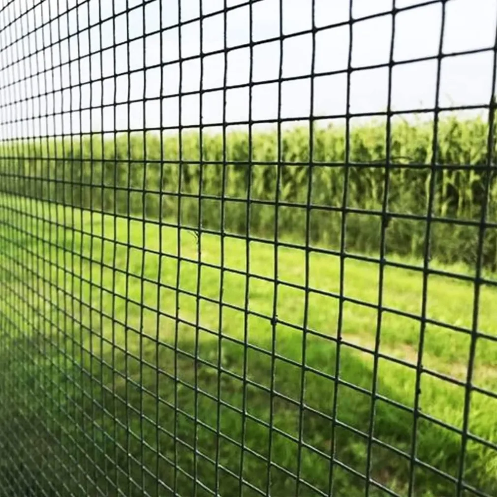 SET 3PZ RETE METALLICA PLASTIFICATA PER RECINZIONE CANCELLI GIARDINO 0.5X3MT 223095