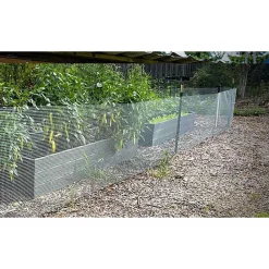 SET 3PZ RETE METALLICA ZINCATA 0.5X3MT RECINZIONE PROTEZIONE ALBERI GIARDINO ANIMALI 020248