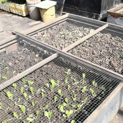 SET 3PZ RETE METALLICA ZINCATA 0.5X3MT RECINZIONE PROTEZIONE ALBERI GIARDINO ANIMALI 020248