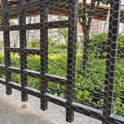 SET 3PZ RETE METALLICA ZINCATA MAGLIA ESAGONALE 0.5X3MT RECINZIONE PROTEZIONE 020253