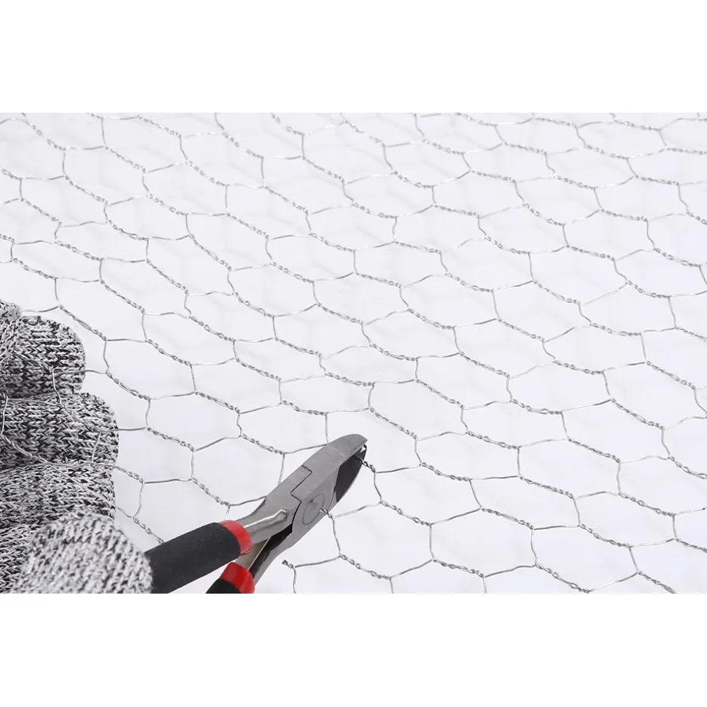 SET 3PZ RETE METALLICA ZINCATA MAGLIA ESAGONALE 1X3MT RECINZIONE PROTEZIONE 223119