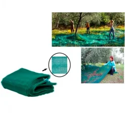 SET 3PZ RETE PER RACCOLTA OLIVE FRUTTA PIANTAGIONI 4X8MT RESISTENTE DUREVOLE VERDE 222273