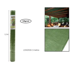 SET 2PZ RETE TELO OMBREGGIANTE DI COPERTURA VERDE 1.5X5MT PARASOLE GIARDINO ESTERNI 230744