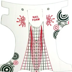 SET 500PZ ROTOLO CARTINE GRIGIE A STILETTO ALLUNGAMENTO RICOSTRUZIONE NAIL ART