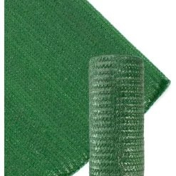 SET 2PZ ROTOLO RETE OMBREGGIANTE VERDE FITTA 1X10MT PROTEZIONE GIARDINI TERRAZZE 017065