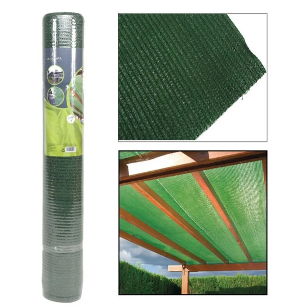 SET 2PZ ROTOLO RETE OMBREGGIANTE VERDE FITTA 1X10MT PROTEZIONE GIARDINI TERRAZZE 017065