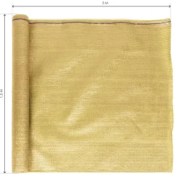 SET 3PZ ROTOLO RETE OMBREGGIANTE BEIGE FITTA 1.5X5MT PROTEZIONE GIARDINI TERRAZZE 017069