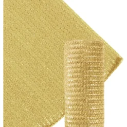 SET 2PZ ROTOLO RETE OMBREGGIANTE BEIGE FITTA 2X5MT PROTEZIONE GIARDINI TERRAZZE 017070