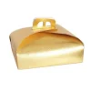 SET 3PZ SCATOLA PORTA TORTA ORO 29X29CM PER DOLCI PASTE PASTICCERIA FESTA 58007