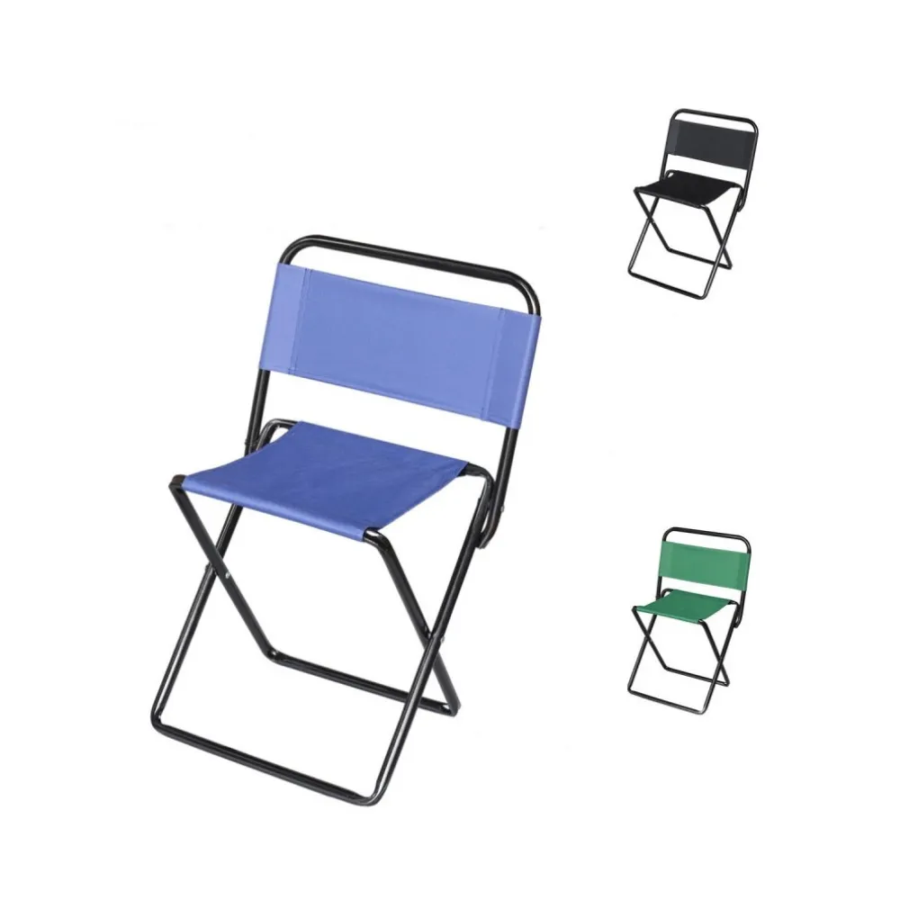 SET 3PZ SEDIA PIEGHEVOLE DA PESCA CAMPEGGIO SGABELLO RESISTENTE SPIAGGIA PICNIC 023247