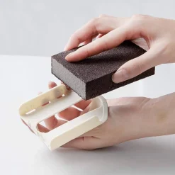 SET 5PZ SPAZZOLA SPUGNA IN MELAMINA SPUGNOSA PER RIMUOVERE RUGGINE PULIZIA CUCINA