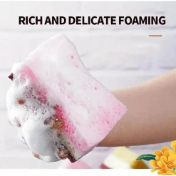 SET 5PZ SPUGNA DOUBLE FACE ABRASIVA MAGICA PER LAVARE PIATTI PADELLE PULIZIA CUCINA BAGNO