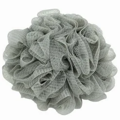 SET 2PZ SPUGNA RETE SPUGNETTA DOCCIA BAGNO ESFOLIAZIONE PELLE CORPO GRIGIA 79581